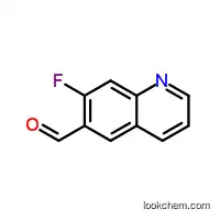 Molecular Structure of 1185768-18-6 (7-Fluoroquinoline-6-carbaldehyde)